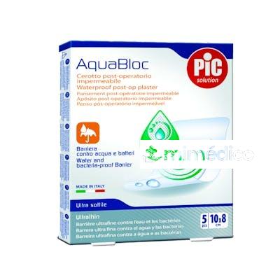 PIC APOSITO POST OP ANTIBACT AQUABLOC 10X8CM 5 UDS PIC