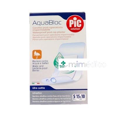 PIC APOSITO POST OP ANTIBACT AQUABLOC 10X15CM 5 UDS PIC