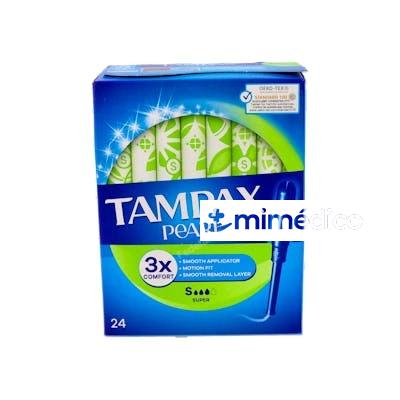 TAMPAX TAMPON  PEARL SUPER 24 U TAMPAX