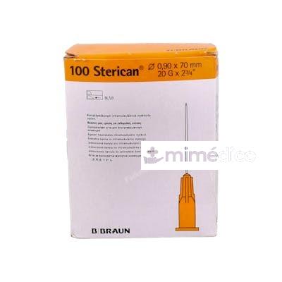 AGUJAS STERICAN 20 G/0,9 X 70 MM AMARILLO 100UD VET BRAUN