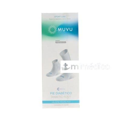 MILOS CALCETIN PIE DIABETICO BLANCO T/S 35-38 MILOS
