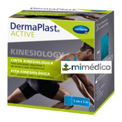 KINESIO TAPE DERMAPLAST ACTIVE 5 CM X 5 M AZUL 1 UN DERMAPLAST