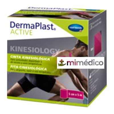KINESIO TAPE DERMAPLAST ACTIVE 5 CM X 5 M ROSA 1 UN DERMAPLAST