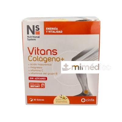 NS VITANS COLAGENO VAINILLA 30 SOBRES NS