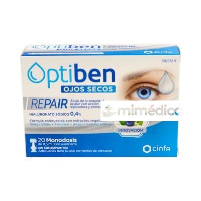 OPTIBEN OJOS SECOS REPAIR 20 MONODOSIS OPTIBEN