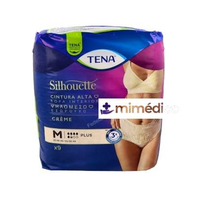 TENA SILHOUETTE BRAGA CINT ALTA INCO DIA ANAT CREMA T/M 9 UN TENA