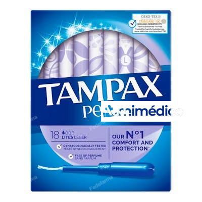 TAMPAX TAMPON  PEARL LITES 18 U TAMPAX