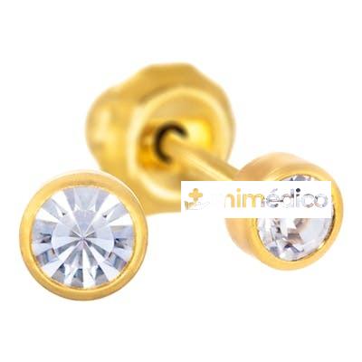 PRIM PENDIENTE INV 41C 24K-SOLIT CRIS 3MM 2UN INVERNES