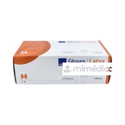 ABENA GUANTES LATEX S/POLVO NATURAL T/M 100 UN ABENA