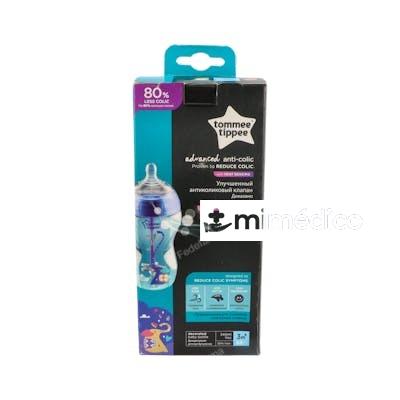 TOMMEE TIPPEE BIBERON A-C B/ANCHA SILI REDON FLU MED +3 M 34 TOMMEE TIPPEE