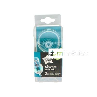 TOMMEE TIPPEE TETINA A-C B/ANCHA SILI REDON FLU LENT +0 M 2 TOMMEE TIPPEE
