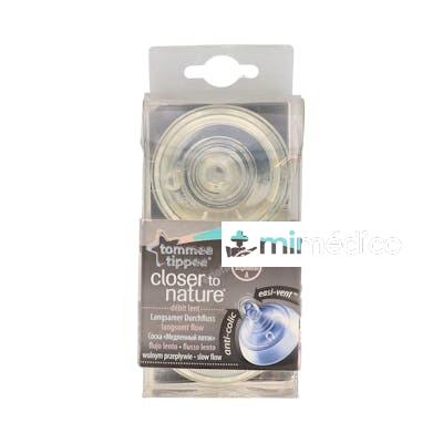 TOMMEE TIPPEE TETINA CTN B/ANCHA SILI REDON FLU LENT +0 M 2 TOMMEE TIPPEE