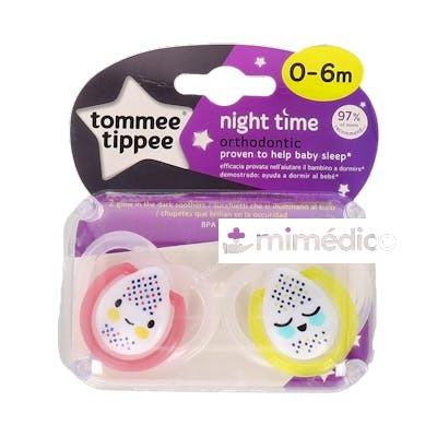 TOMMEE TIPPEE CHUPETE NIGHT TIME SILI REDON 0-6 M 2 UN NOCHE TOMMEE TIPPEE