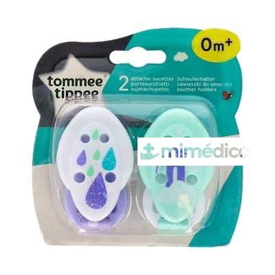 TOMMEE TIPPEE BROCHE SUJETA CHUPETE CLIP C/ CINTA +0 M 2 UN TOMMEE TIPPEE