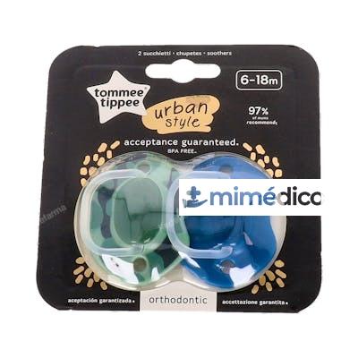 TOMMEE TIPPEE CHUPETE URBAN SILI REDON 6-18 M 2 UN NINO TOMMEE TIPPEE