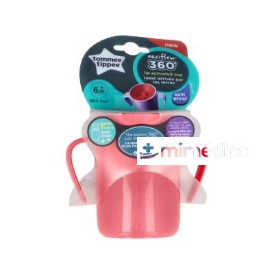TOMMEE TIPPEE TAZA 360O ANTIDERRAME C/ ASA +6 M 200 ML ROJA TOMMEE TIPPEE