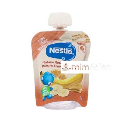 NESTLE BOLSITA PLATANO NARANJA Y GALLETA 90 G.. NESTLE