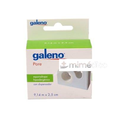 GALENO ESPARADRAPO HIPOALERG PORE PAPEL 9,14 MX2,5 CM BLANCO GALENO