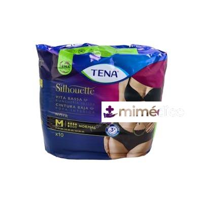 TENA SILHOUETTE BRAGA CINT BAJA INCO DIA ANAT NEGRO T/M 10 U TENA