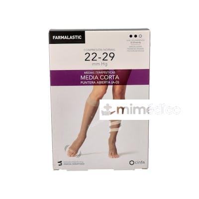 MEDIA COR NOR S/PUNT NEGRO T/P T:20-21 P:31-33 CM 2 UN FARMALASTIC
