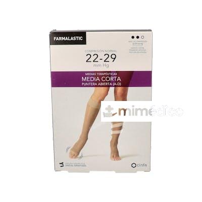 MEDIA COR NOR S/PUNT NEGRO T/G T:24-25 P:37-39 CM 2 UN FARMALASTIC
