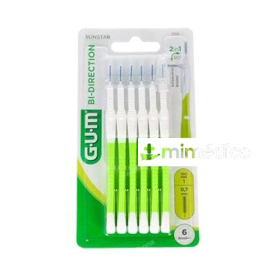 GUM CEPILLO INTERDENTAL BI-DIRECTION U-MICRO CONICO 2114 0,7 GUM