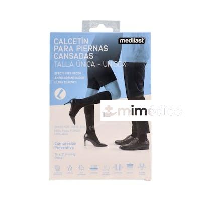 MEDILAST CALCETIN P/CANSAD AD/CORT CCL1/LIG C/P T/U NEG 2 UN MEDILAST