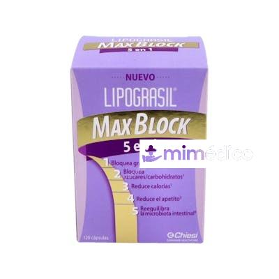 LIPOGRASIL MAX BLOCK 5 EN 1 120 CAPS LIPOGRASIL