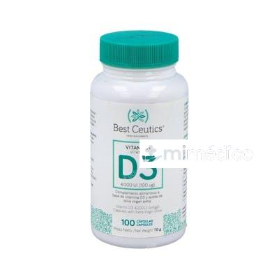 BEST CEUTICS VIT D3 4000 UI 100 CAPS BEST CEUTICS
