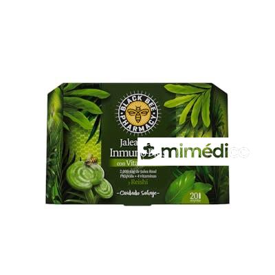 BLACK BEE INMUNO + REISHI ESTUCHE 20 VIAL NEGRO-VERDE BLACK BEE