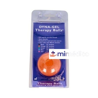 BOLA/PELOTA GEL REHABILITACION NARANJA DURA (2453) GARCIA
