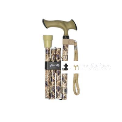 BASTON ALUM PLEG 84-94 CM CACHEMIR CONT 19MM (298) GARCIA