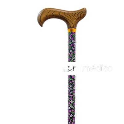 GARCIA BASTON ALUM EXT 76-99 CM PUNO MADERA FLORES CONT 14 M GARCIA