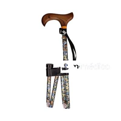 GARCIA BASTON ALUM PLEG84-92 CM 22 CM MINIFLOR BLANCO CONT 1 GARCIA
