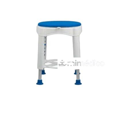 GARCIA BANQUETA C/ASIENTO GIRATORIO REG ALT 41-53 CM BLC-AZU GARCIA