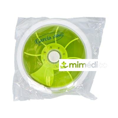 PASTILLERO SEMANAL 1 TOMA CIRCULAR 8 CM VERDE 2313 GARCIA