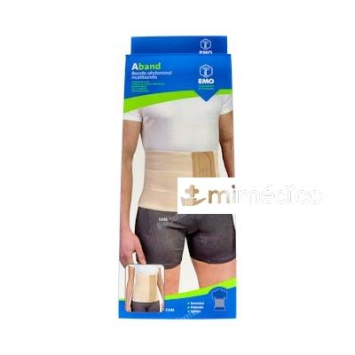 FAJA ABDOMINAL 3 BANDAS T/XXL 140-150 CM BEIGE EMO