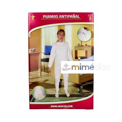 QBIO PIJAMA ANTIPAÑAL SANITIZED LARGO M/CORTA T/L BLANCO (2 QBIO