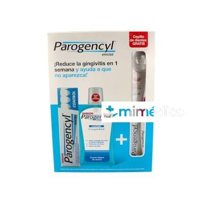 PAROGENCYL PACK GINGIVITIS PASTA + COLUTORIO + CEPILLO REGAL PAROGENCYL
