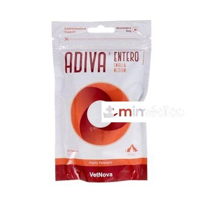 ADIVA ENTERO GATOS Y PERROS RAZA MEDIANA Y PEQUEÃ?A 28 CHEWS VETNOVA VET