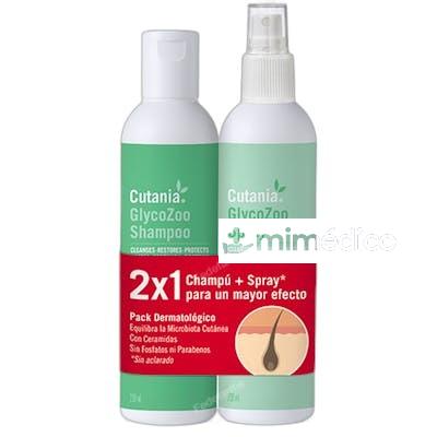 CUTANIA GLYCOZOO PACK 355 ML CHAMPU + SPRAY VET VETNOVA VET