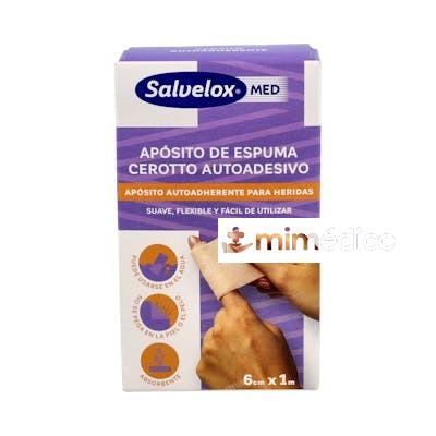 SALVELOX APOSITO MED FOAM PLASTER ESPUMA ADH 1 MX6 CM 1 UN SALVELOX