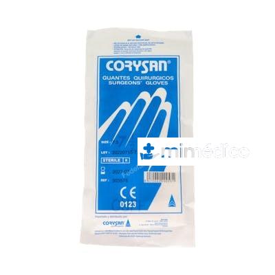 CORYSAN GUANTES CIRUGIA LATEX BLANCO C/POLVO EST T/7.5 2 UN CORYSAN