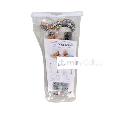GARCIA BASTON ALUM 84-94 CM PLEG ESTAMPADO FLORES CONT 16 MM GARCIA