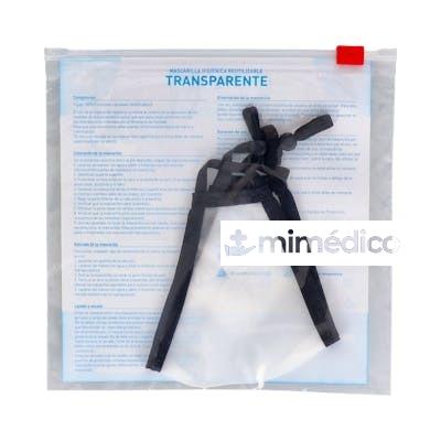 MASCARILLA HIGIENICA MST TRANSP INFANTIL BLANCO T/S 1 UN MST