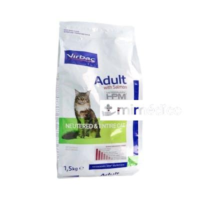 ALIMENTO VIRBAC ADULT SALMON GATO 1.5 KG HPM NEUT & ENTIRE V VIRBAC VET