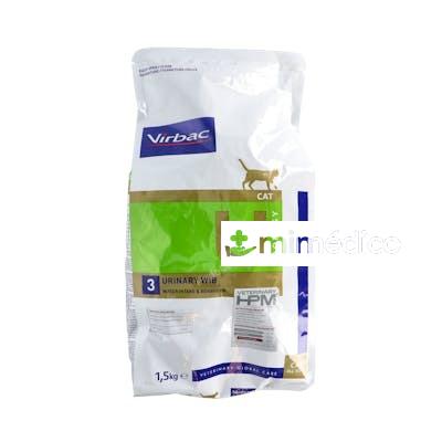 ALIMENTO VIRBAC U3 GATO 1.5 KG UROLOGIA URINARY WIB HPM VET VIRBAC VET