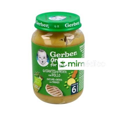 GERBER ORG GUISANTES PLATA POLLO 190 G GERBER