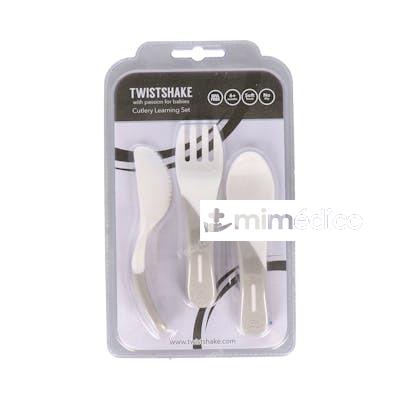 TWISTSHAKE CUBIERTOS DE APRENDIZAJE +6 M BLANCO TWISTSHAKE