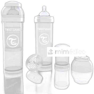 TWISTSHAKE BIBERON ANTI-COLIC B/ANCHA SILI T/L +4 M 330 ML B TWISTSHAKE